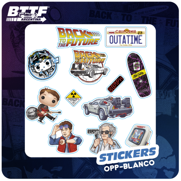 Stickers Holograficos Pack BTTF 1