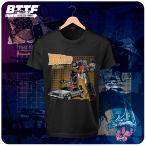 Remera Delorean Transformers