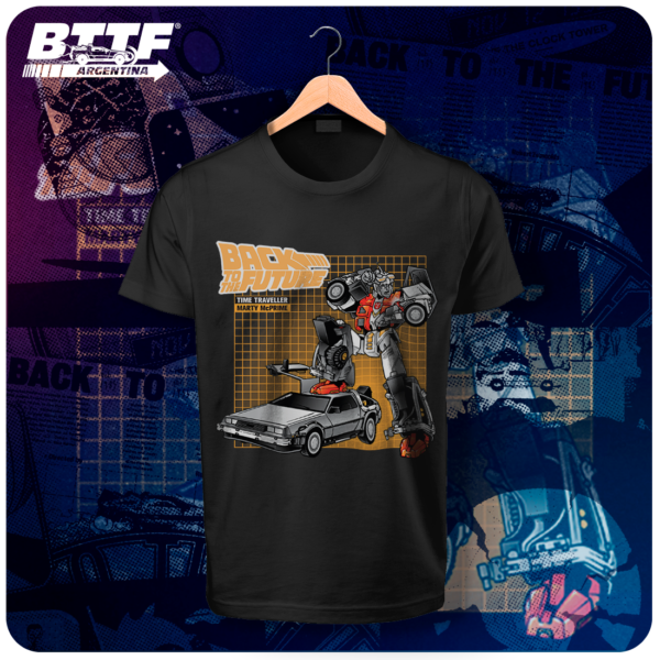 Remera Delorean Transformers