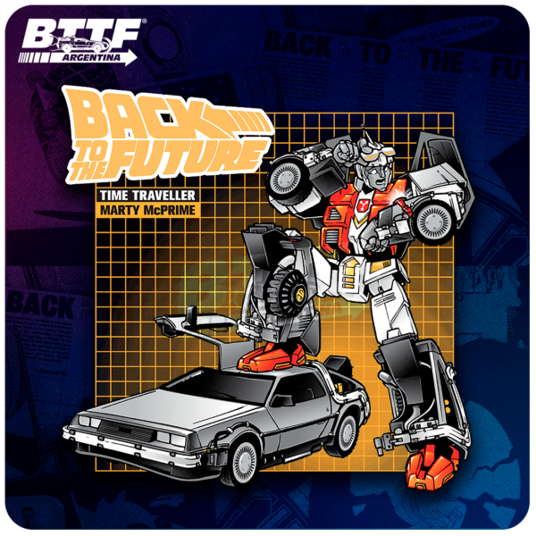 Remera Delorean Transformers