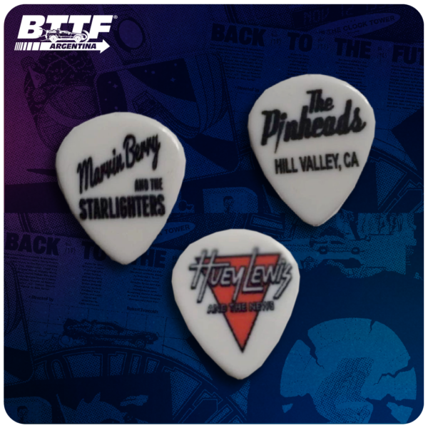 Set 3 Púas de Guitarra Back to the Future
