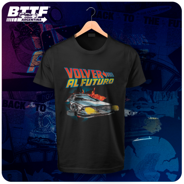 Remera Delorean Frente y Dorso