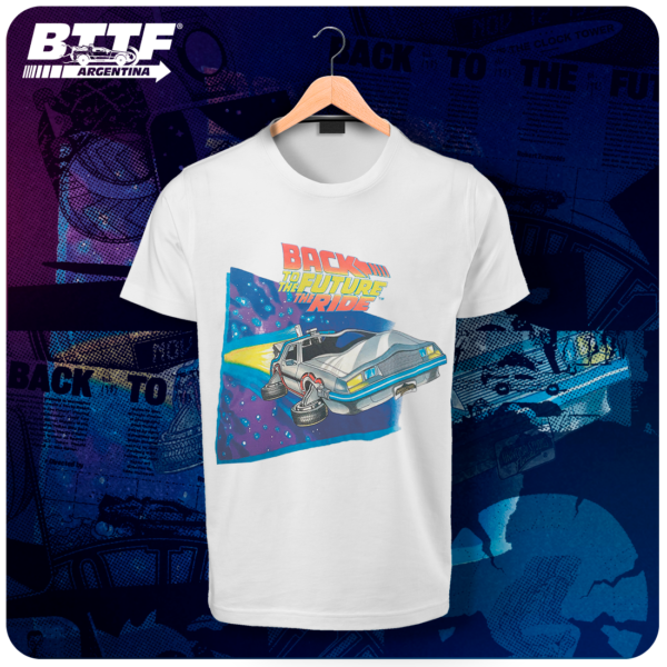 Remera The Ride Delorean Retro