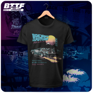 Remera BTTF JAPAN Delorean